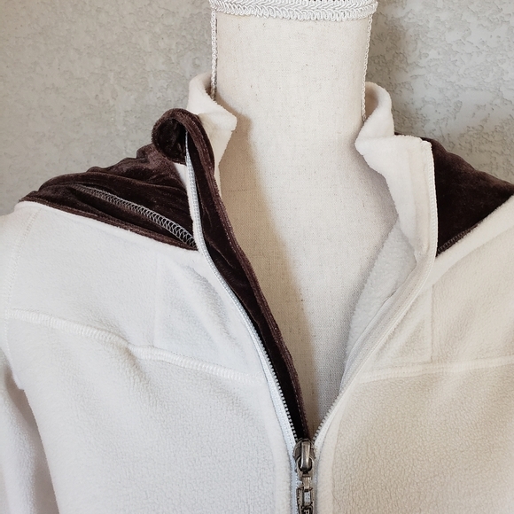 Prana Fleece Jacket size M. Creme color - Picture 4 of 7